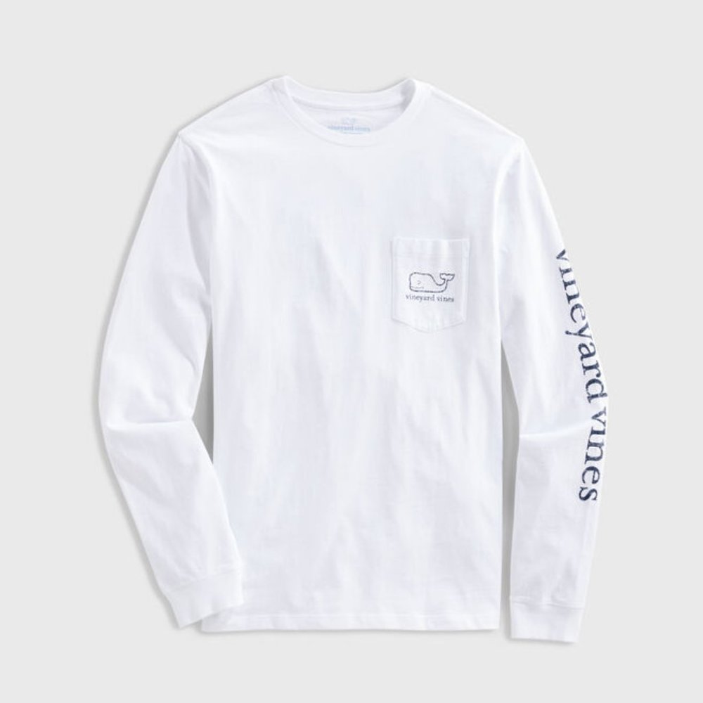 Vineyard Vines Vintage White Long Sleeve Shirt Size Large